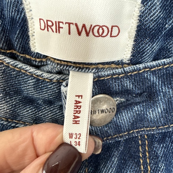 Driftwood‎ Women's Jeans 32X34 Farrah Flare Leg Patchwork Hippie Boho Cowgirl - Picture 3 of 10